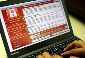 Aspect de l'écran "Wannacry"